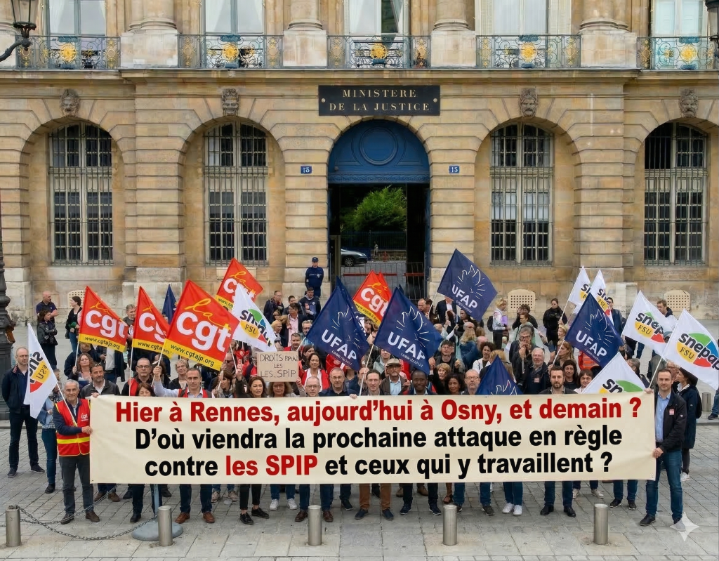 Représentation symbolique de la colère des agents pénitentiaires
